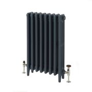 Milano Mercury - 4 Column Cast Iron Radiator - 960mm Tall - Farrow & Ball Hague Blue - Multiple Sizes Available