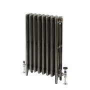 Milano Mercury - 4 Column Cast Iron Radiator - 560mm Tall - Full Polish - Multiple Sizes Available
