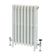 Milano Mercury - 4 Column Cast Iron Radiator - 960mm Tall - Porcelain White - Multiple Sizes Available