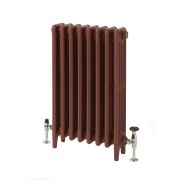 Milano Mercury - 4 Column Cast Iron Radiator - 760mm Tall - Farrow & Ball Eating Room Red - Multiple Sizes Available