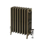 Milano Isabel - 6 Column Cast Iron Radiator - 660mm Tall - Natural Brass - Multiple Sizes Available