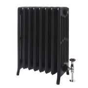 Milano Isabel - Cast Iron Radiator - 660mm Tall - Slate Black - Multiple Sizes Available