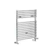 Milano Arno - Chrome Dual Fuel Bar on Bar Heated Towel Rail 730mm x 450mm