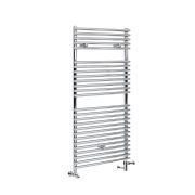 Milano Arno - Chrome Dual Fuel Bar on Bar Heated Towel Rail 1190mm x 450mm