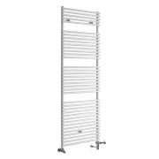 Milano Arno - White Dual Fuel Bar on Bar Heated Towel Rail 1738mm x 450mm