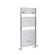 Milano Arno - Chrome Dual Fuel Bar on Bar Heated Towel Rail 1190mm x 600mm