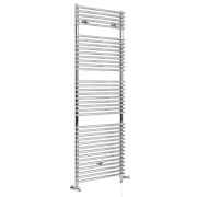 Milano Arno Dual Fuel - Chrome Bar on Bar Heated Towel Rail - Choice of Size