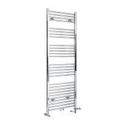 Milano Neva - Chrome Dual Fuel Heated Towel Rail 1600mm x 500mm