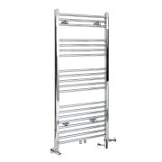 Milano Neva - Chrome Dual Fuel Heated Towel Rail 1188mm x 600mm