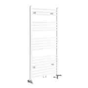 Milano Neva - White Dual Fuel Heated Towel Rail 1188mm x 600mm