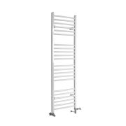Milano Ive - White Dual Fuel Curved Heated Towel Rail 1600mm x 500mm