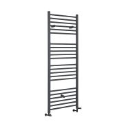 Milano Artle - Anthracite Dual Fuel Straight Heated Towel Rail 1600mm x 400mm