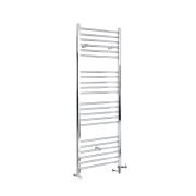 Milano Kent - Chrome Dual Fuel Straight Heated Towel Rail 1600mm x 400mm