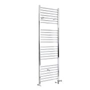Milano Kent - Chrome Dual Fuel Straight Heated Towel Rail 1800mm x 400mm