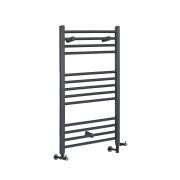 Milano Artle - Anthracite Dual Fuel Straight Heated Towel Rail 1000mm x 500mm
