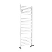 Milano Ive - White Dual Fuel Straight Heated Towel Rail 1600mm x 500mm