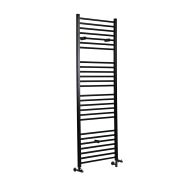 Milano Nero - Matt Black Dual Fuel Straight Heated Towel Rail 1800mm x 500mm