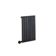 Milano x ECOSO Capri Electric - Anthracite Flat Panel Horizontal Designer Radiator - 635mm x 413mm (Single Panel) - with Wi-Fi Thermostatic Heating Element