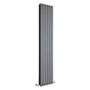Milano Alpha - Anthracite Vertical Flat Panel Designer Radiator - Choice of Size
