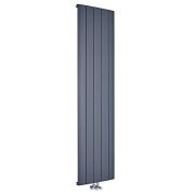 Milano Skye - Anthracite Aluminium Vertical Designer Radiator (Single Panel) - Choice of Size