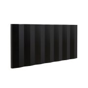 Milano Notus V - Black Aluminium Horizontal Electric Plug-In Designer Radiator - Choice of Size