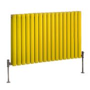 Milano Aruba - Black Horizontal Designer Radiator - 635mm Tall - Choice ...