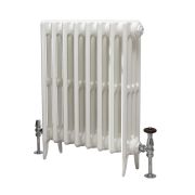 Milano Alice - Classic Cast-Iron Column Radiator - 660mm Tall - Antique White - Multiple Sizes Available