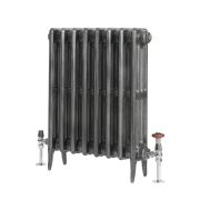 Milano Alice - Classic Cast Iron Column Radiator - 660mm Tall - Dark Pewter - Multiple Sizes Available