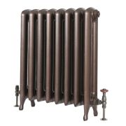 Milano Tamara - Oval Column Cast Iron Radiator - 760mm Tall - Antique Copper - Multiple Sizes Available