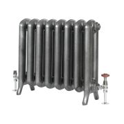 Milano Tamara - Oval Column Cast Iron Radiator - 560mm Tall - Dark Pewter - Multiple Sizes Available