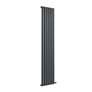 ECOSO Aruba Ardus - Anthracite Dry Heat 900W Vertical Electric Designer Radiator - 1784mm x 354mm - Choice of Wi-Fi Thermostat