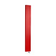 Milano x ECOSO Aruba - Electric Siamese Red Vertical Designer Radiator - Choice of Size and Wi-Fi Thermostat