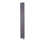 Milano x ECOSO Aruba - Electric Dahlia Purple Vertical Designer Radiator - Choice of Size and Wi-Fi Thermostat