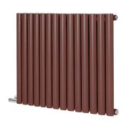 Milano Aruba Electric - Booth Red Horizontal Designer Radiator - 635mm Tall - Choice of Size, Thermostat and Cable Cover