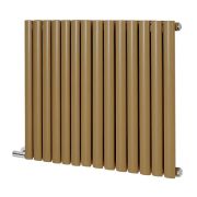 Milano Aruba Electric - Autumn Yellow Horizontal Designer Radiator - 635mm Tall - Choice of Size, Thermostat and Cable Cover