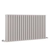 Milano Aruba - Light Grey Horizontal Designer Radiator 635mm x 1180mm (Double Panel)
