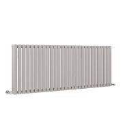 Milano Aruba - Light Grey Horizontal Designer Radiator 635mm x 1652mm (Double Panel)