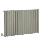 Milano Aruba Electric - Sage Leaf Green Horizontal Designer Radiator - 635mm Tall - Choice of Size, Thermostat and Cable Cover