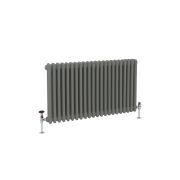 Milano Windsor - Horizontal Traditional Column Radiator - Triple Column - Choice of Grey Finishes and Sizes