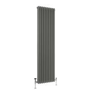 Milano Windsor - 1800mm Vertical Traditional Column Radiator - Triple Column - Choice of Grey Finishes and Sizes