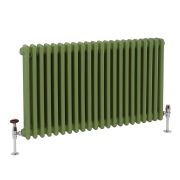 Milano Windsor - Horizontal Traditional Column Radiator - Triple Column - Choice of Green Finishes and Sizes