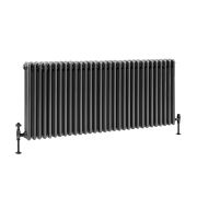 Milano Windsor - Pewter Horizontal Traditional Column Radiator - Triple Column - Choice of Size