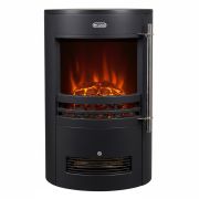 ECOSO Radiance - Modern Black Cylinder Electric Stove