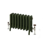 Milano Isabel - 4 Column Cast Iron Radiator - 357mm Tall - Farrow & Ball Duck Green - Multiple Sizes Available