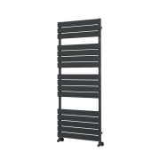 Milano Lustro - Designer Anthracite Flat Panel Heated Towel Rail - Choice of Size