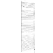 Milano x ECOSO Arno - Electric White Bar on Bar Heated Towel Rail - Choice of Size and Heating Element