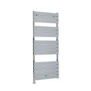 Milano x ECOSO Electric Lustro - Designer Chrome Flat Panel Heated Towel Rail - 1512mm x 600mm  - with Thermostatic Wi-Fi Heating Element