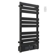 ECOSO Linus - Black Smart Electric Heated Towel Rail with Fan - Choice of Size