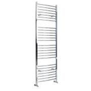 Milano - Curved Heated Towel Rail - Choice of Finish and Size