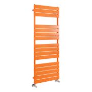 Milano Lustro - Designer Sunset Orange Flat Panel Heated Towel Rail - Choice of Size